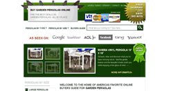 Desktop Screenshot of buygardenpergolas.com