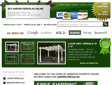 Tablet Screenshot of buygardenpergolas.com